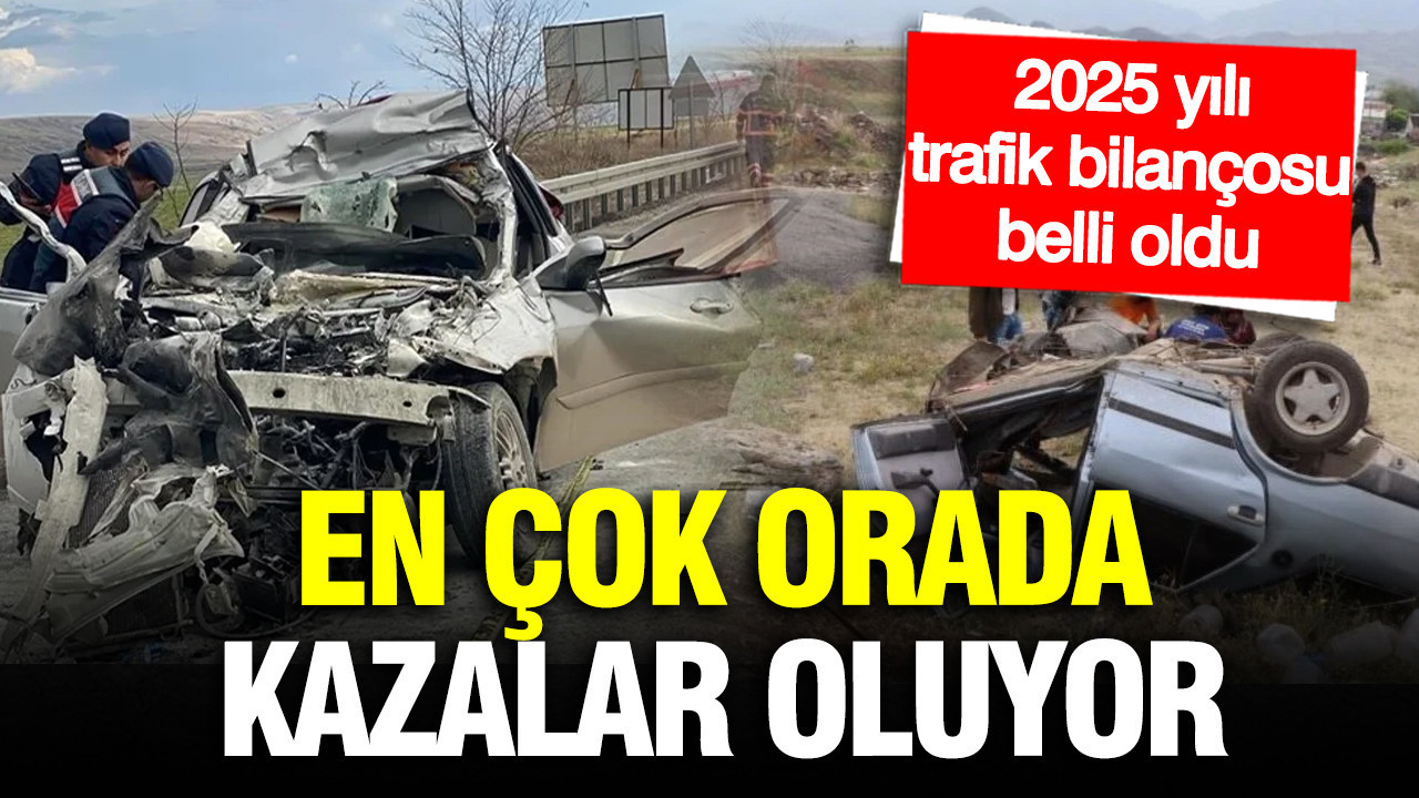 2025 Trafik Kazaları Raporu: En Fazla Kaza ve Can Kaybı Nerede Yaşanıyor?